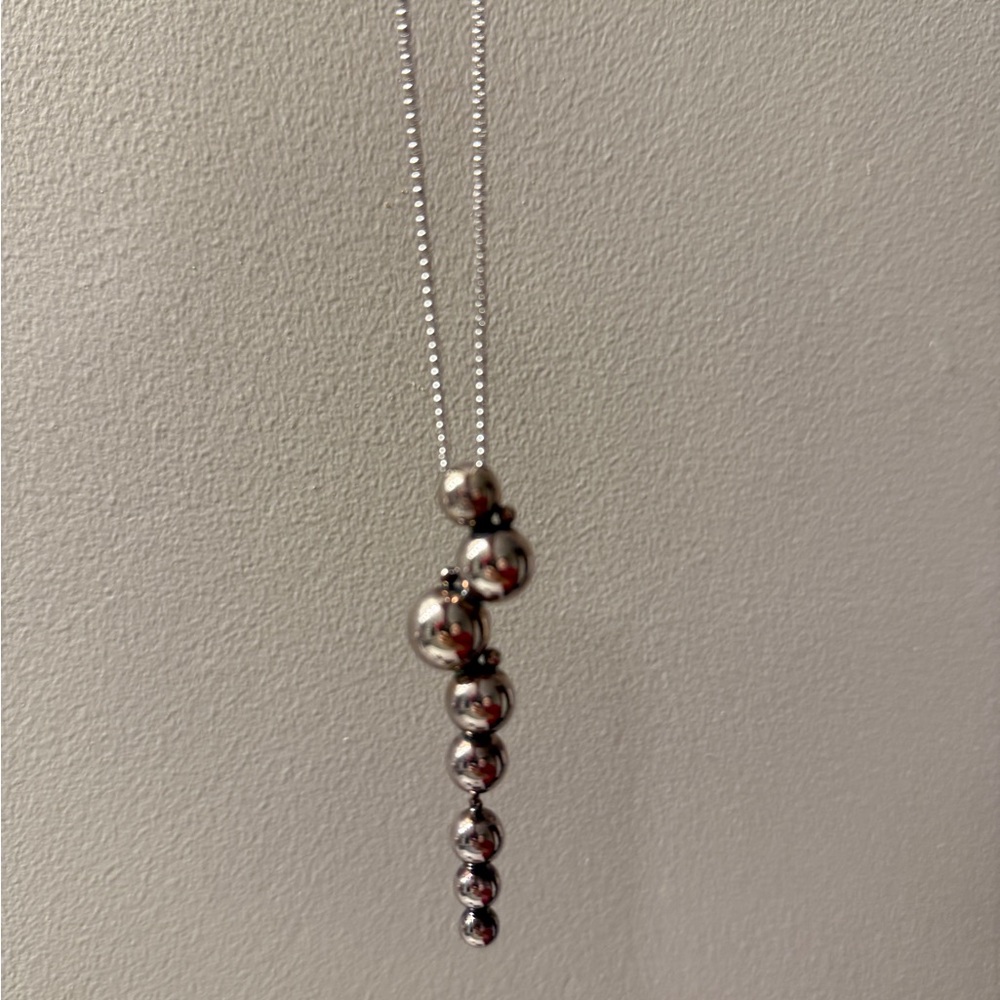 Georg Jensen Silver Moonlight Grapes Neacklace
